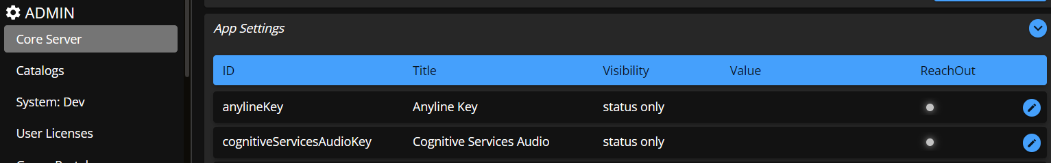 Dark App settings maps