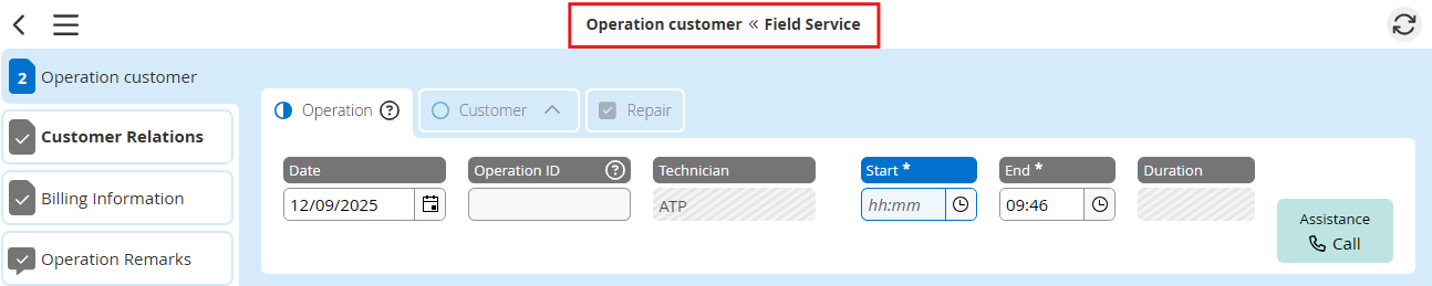 Default form item header