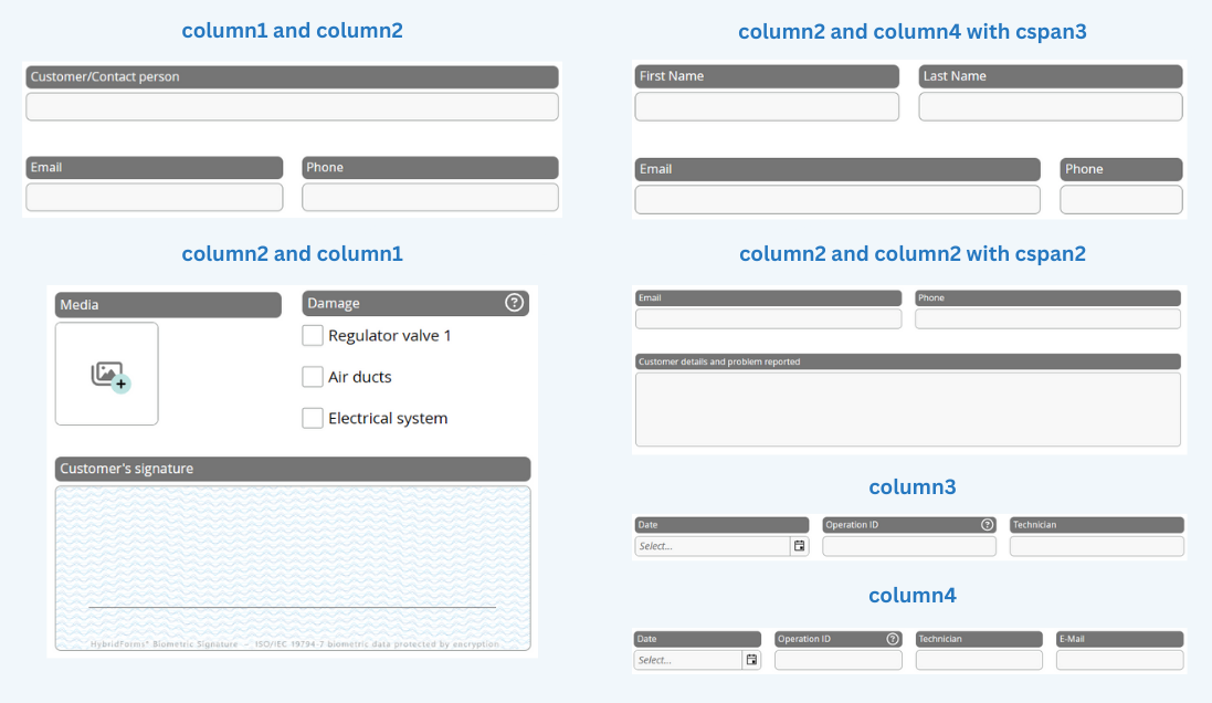 Grid options