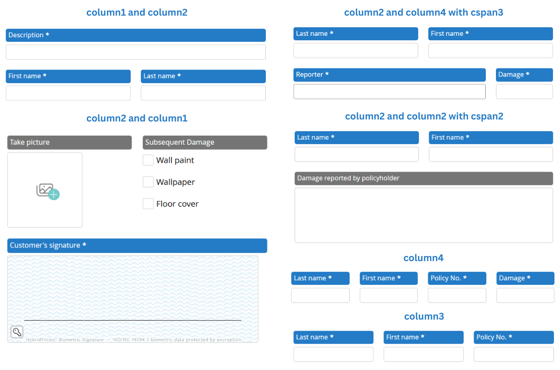 Grid options