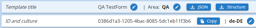 Template settings - Language/culture
