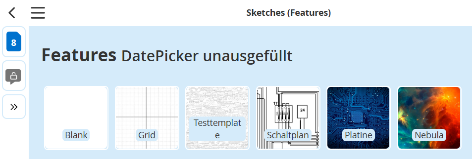 Sketch templates
