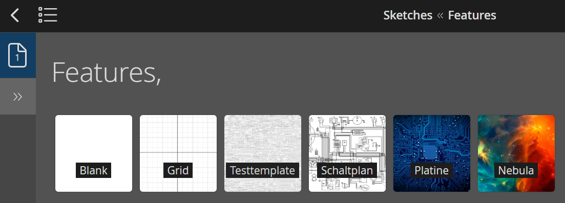 Dark Sketch templates